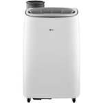 Front. LG - 450 Sq. Ft. Smart Portable Air Conditioner - White.
