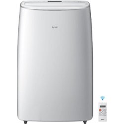 LG - 500 Sq. Ft. Smart Portable Air Conditioner - White - Front_Zoom