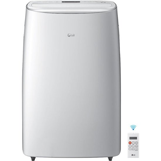 Front Zoom. LG - 450 Sq. Ft. Smart Portable Air Conditioner - White.