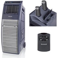 Honeywell - 830 CFM Portable Evaporative Cooler - Black - Front_Zoom