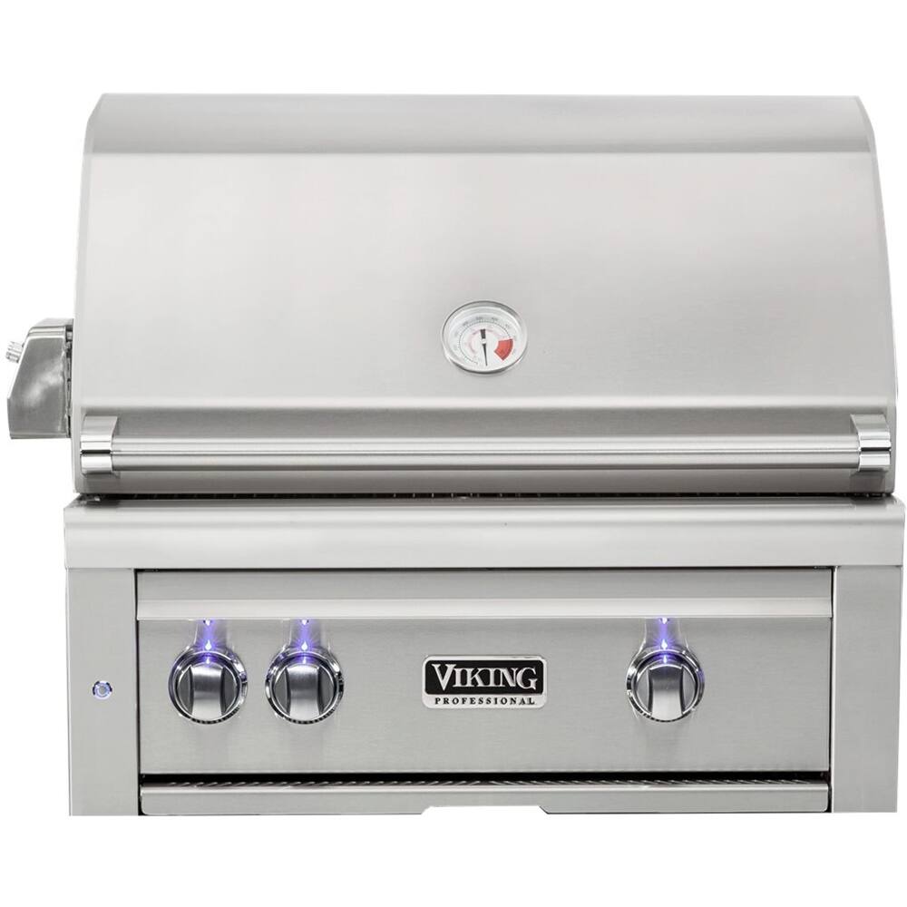 Angle. Viking - Professional 5 Series 30" Built-In Gas Grill - Stainless Steel.