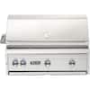 Angle. Viking - Professional 5 Series 36" Built-In Gas Grill - Stainless Steel.