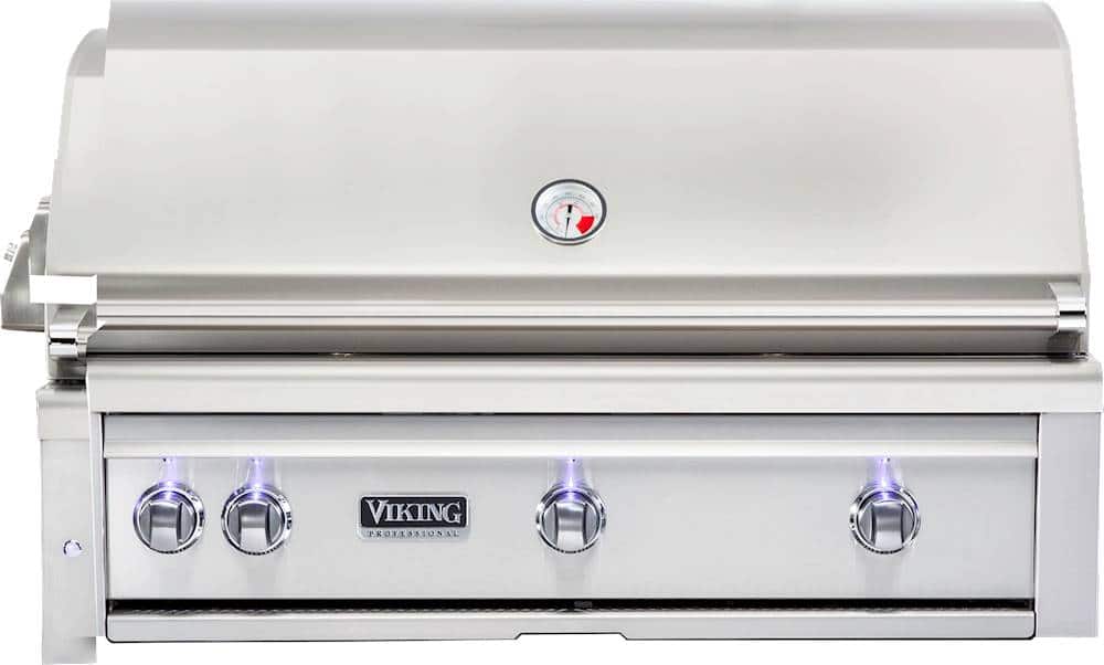Viking - Professional 5 Series 42.1" Built-In Gas Grill - Stainless Steel - Angle_Zoom
