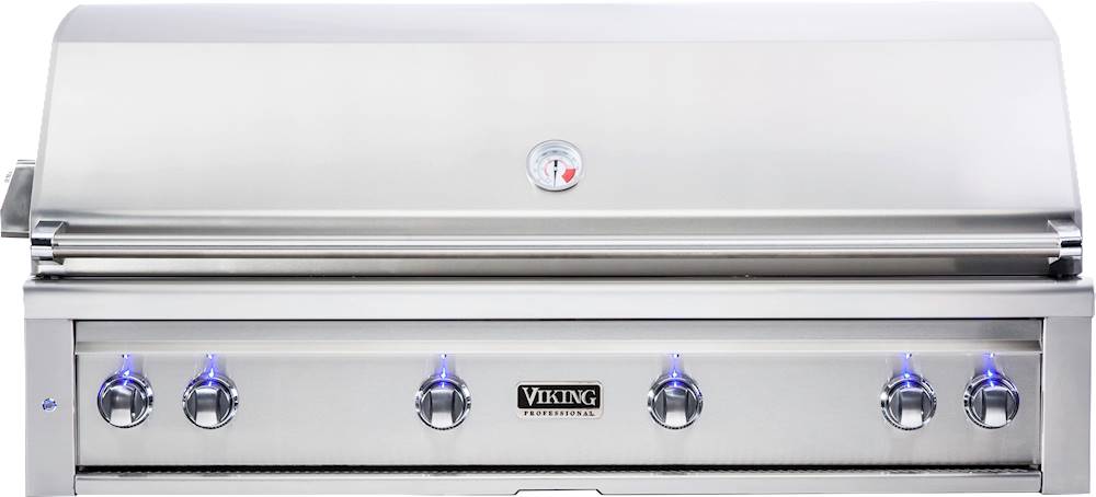 Angle View: Viking - Professional 5 Series 20" Side Burner - Stainless steel