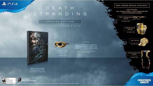 Death Stranding Special Edition - PlayStation 4 was $69.99 now $39.99 (43.0% off)