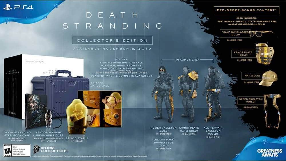 death stranding collector's edition ps4 pro