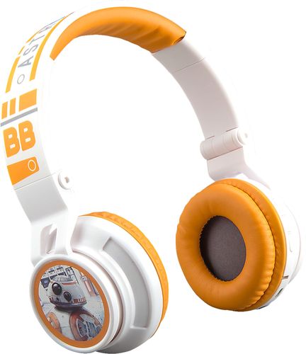 eKids - Star Wars B50 Wireless On-Ear Headphones - Yellow/White