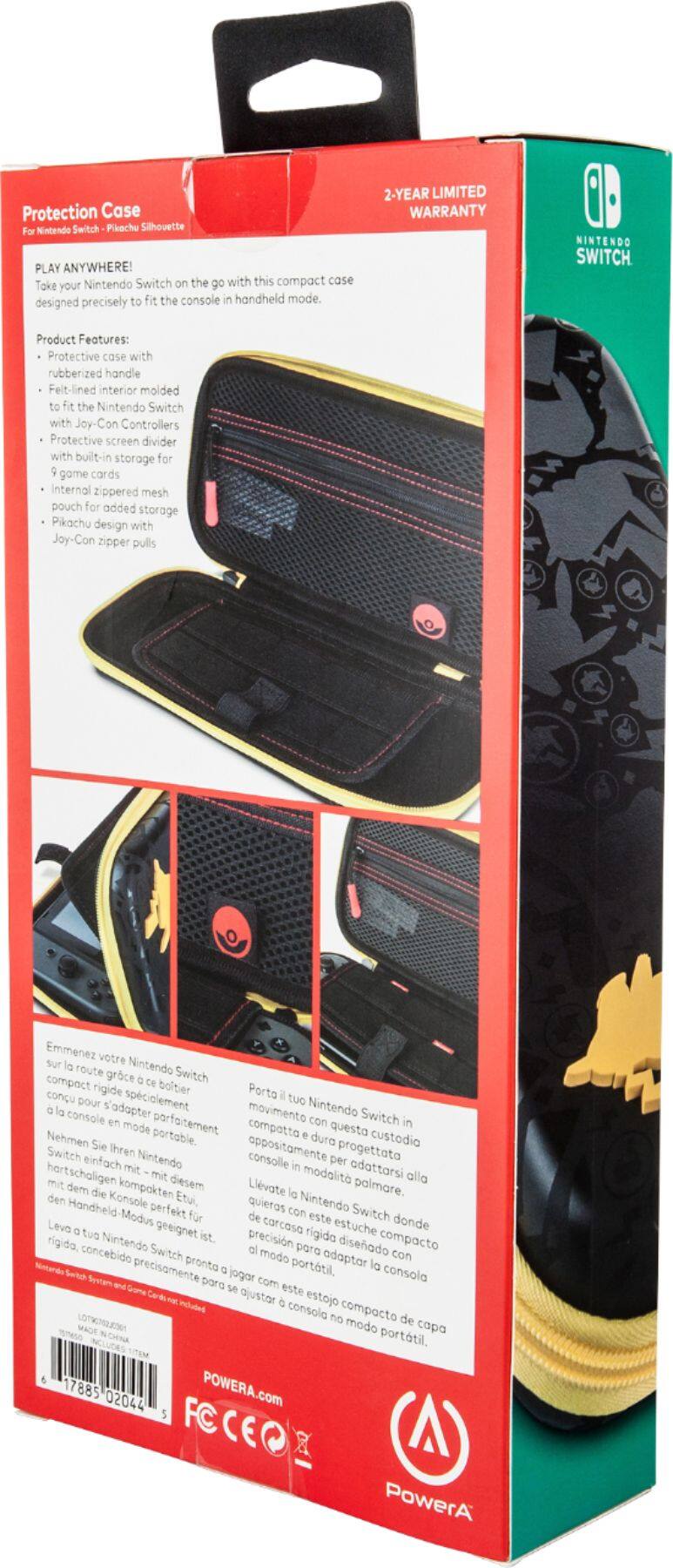 Alt View 18. PowerA - Protection Case for Nintendo Switch - Pikachu Silhouette.