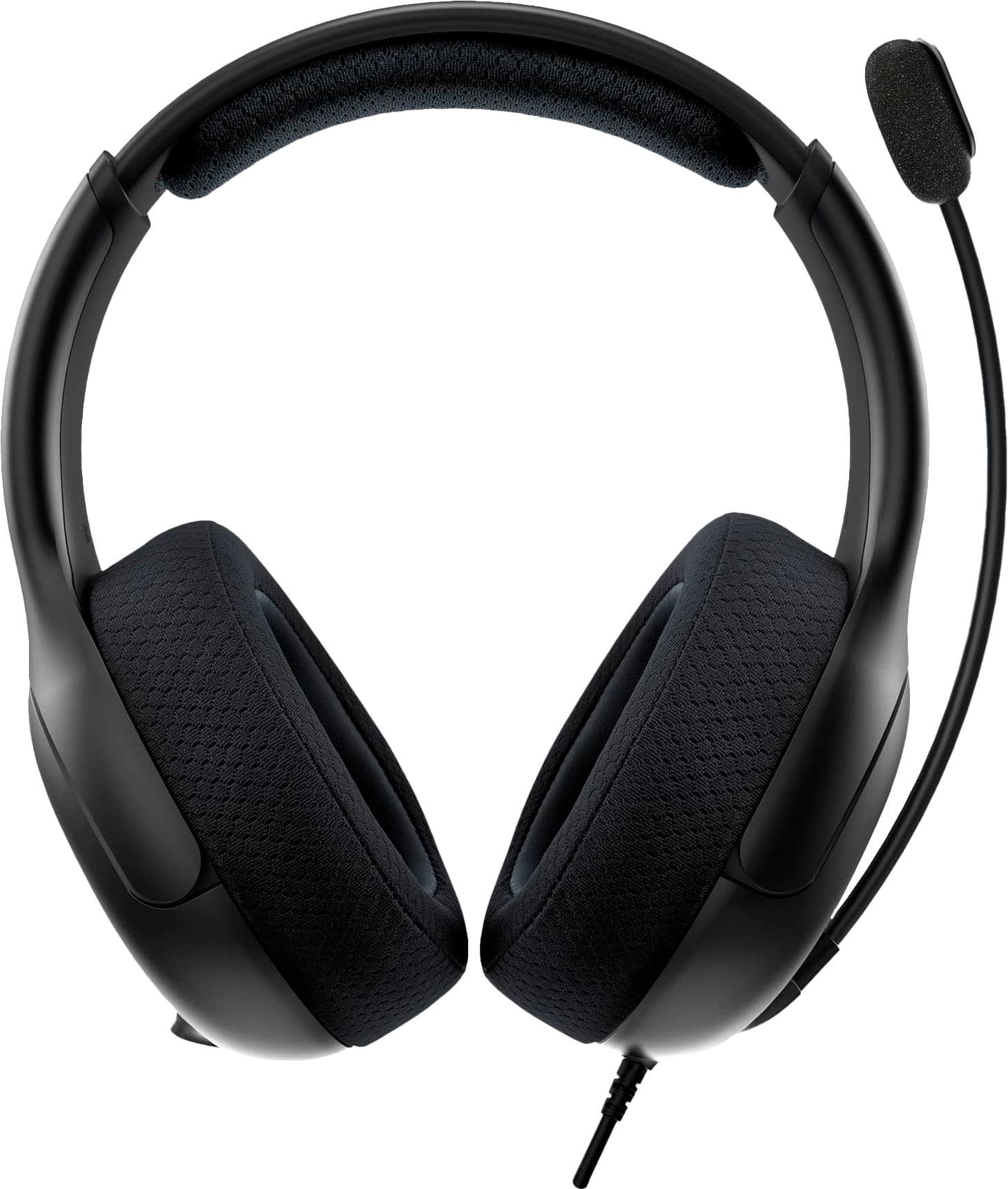 Front. PDP - LVL50 Wired Stereo Gaming Headset for PlayStation - Black - Black.