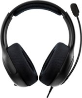 PDP - LVL50 Wired Stereo Gaming Headset for PlayStation - Black - Black - Front_Zoom