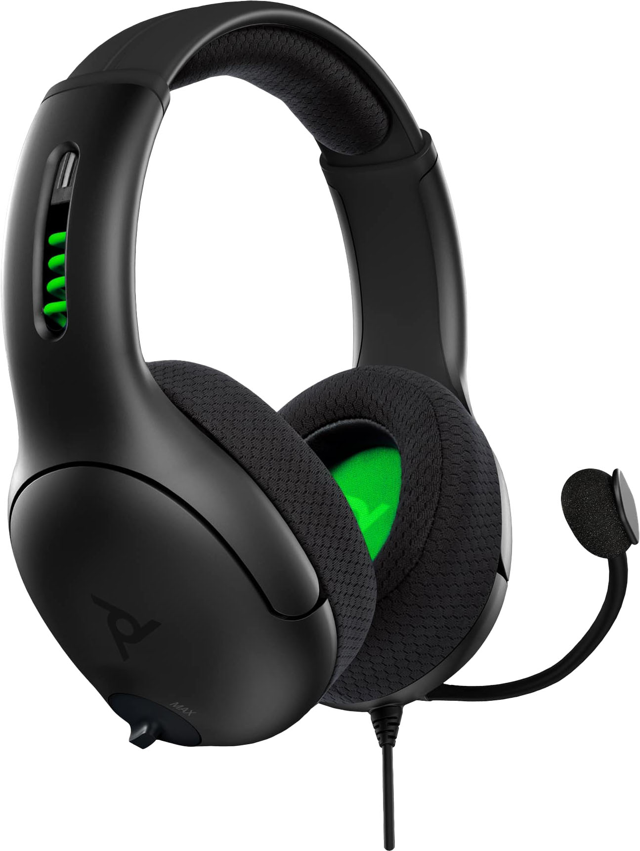 Angle View: PDP - LVL50 Wired Stereo Gaming Headset for Xbox - Black - Black