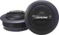 Alpine - S-Series 1" Car Tweeters (Pair) - Black - Front_Zoom