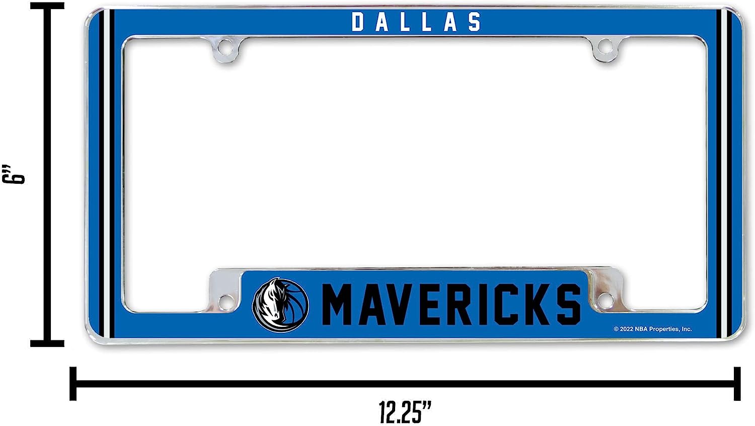 6" | DALLAS MAVERICKS 2022 NBA Properties, Inc. 12.25"