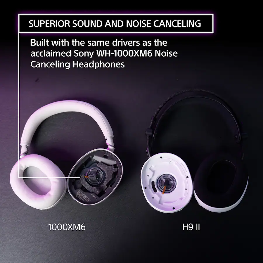Sony INZONE H9 II Wireless Noise Cancelling Gaming Headset for PC, PS5 ...