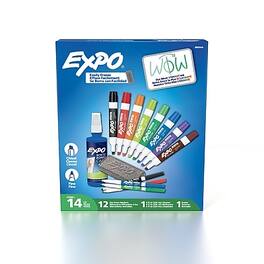 Expo - Low Odor Dry-Erase Kit, Anti-Roll, (80054) - Assorted Colors