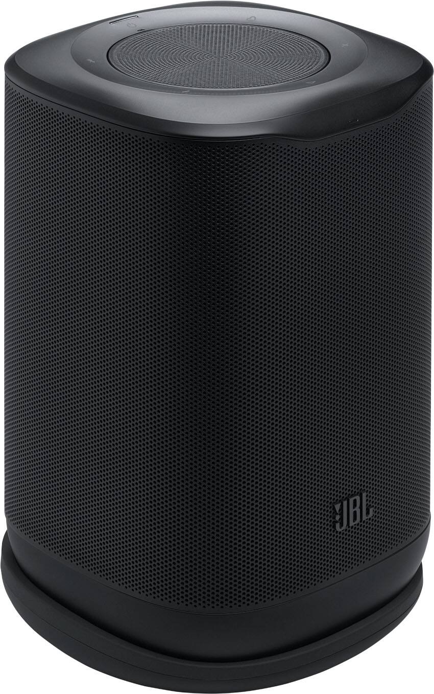 Front. JBL - Portable Wi-Fi home speaker with Dolby Atmos® and easy whole-home listening - Black.