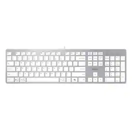 Adesso - Multi-OS Scissor switch Desktop Keyboard with CoPilot AI Hotkey - White
