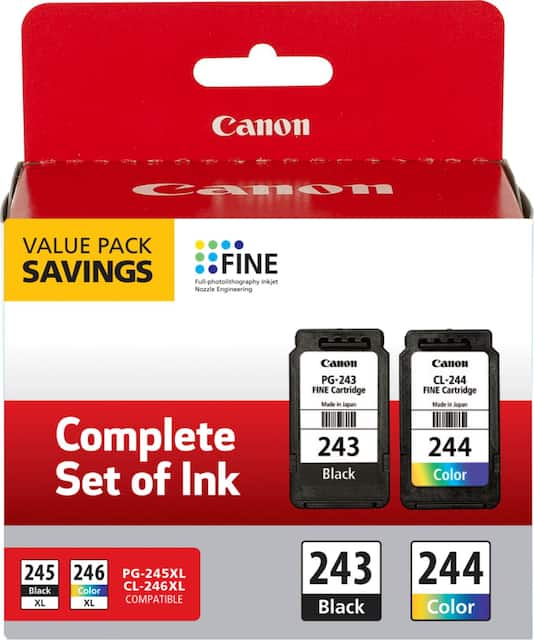 Canon 243 CL 244 Value Pack Standard Capacity Ink Cartridges