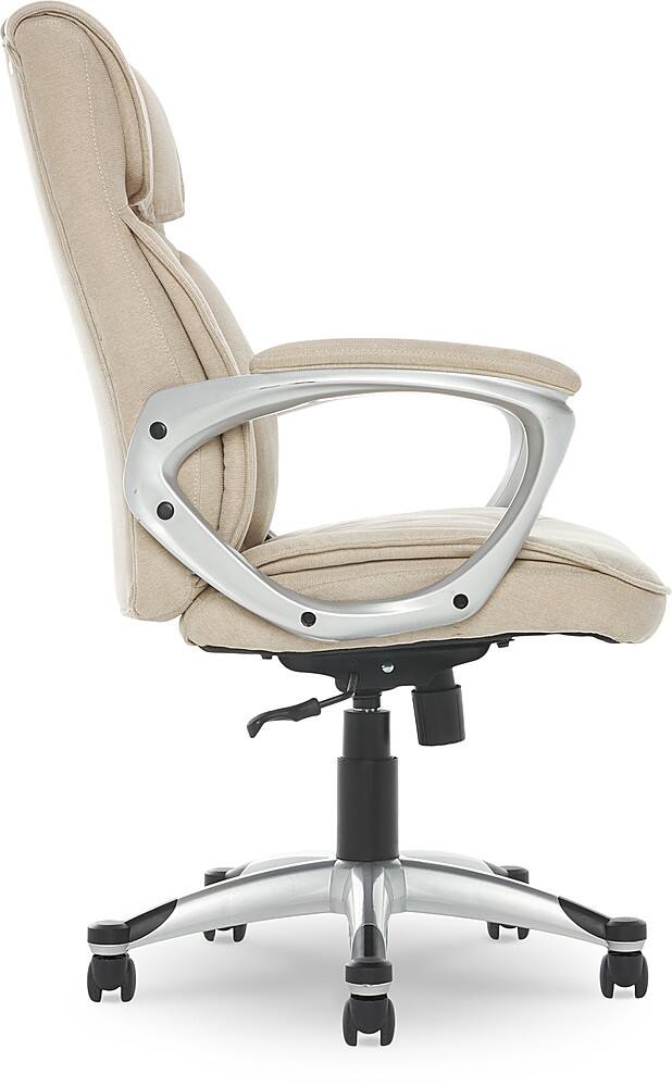 Serta Executive Office Ergonomic Chair with Layered Body Pillows Fawn