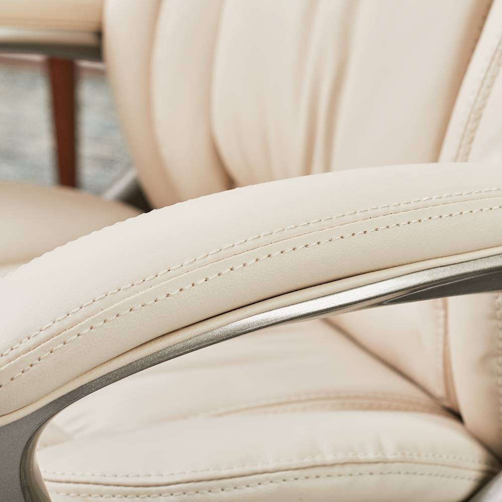 Alt View 13. Serta - Garret Executive Office Chair - Ivory White.