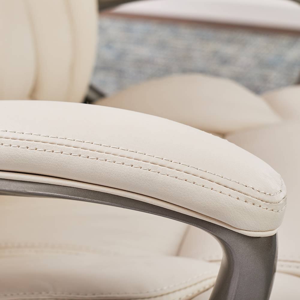 Alt View 14. Serta - Garret Executive Office Chair - Ivory White.