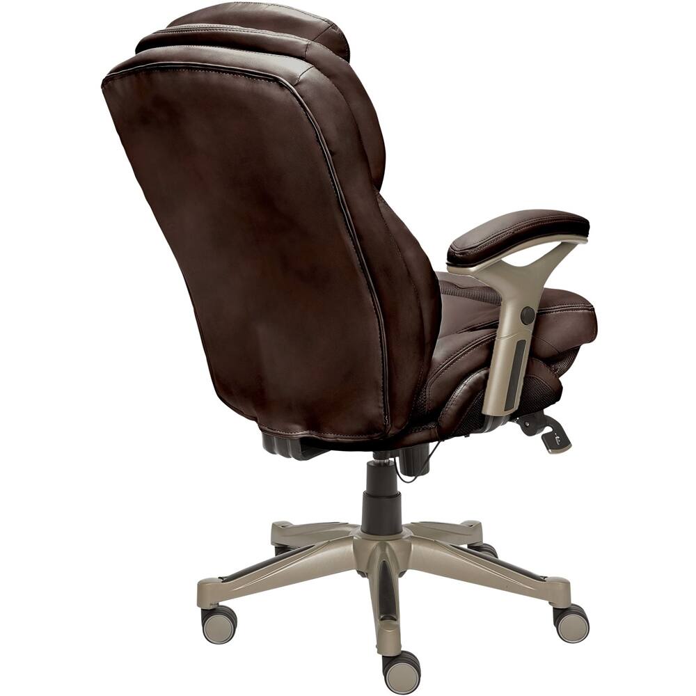 Alt View 11. Serta - Executive Office Chair with Back-In-Motion Technology Pivot Lumbar Support & Seat Adjustable Arms Leather Chair - Chestnut.
