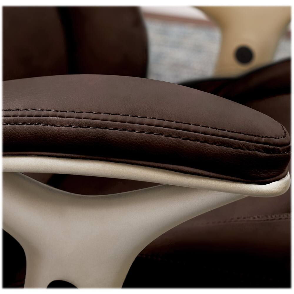Alt View 17. Serta - Executive Office Chair with Back-In-Motion Technology Pivot Lumbar Support & Seat Adjustable Arms Leather Chair - Chestnut.