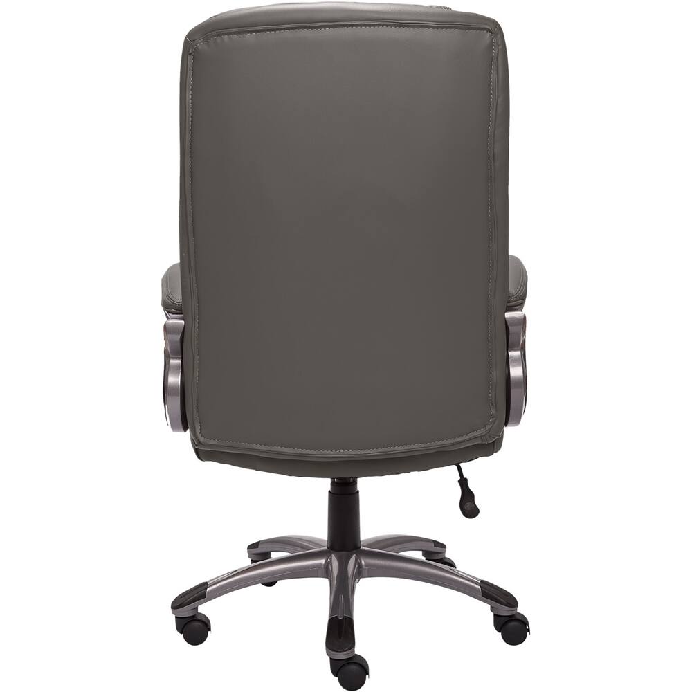 Alt View 12. Serta - Big and Tall Bonded Leather Executive Chair - Gray.