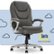 Angle Zoom. Serta - Amplify Work or Play Ergonomic High-Back Faux Leather Swivel Executive Chair with Mesh Accents - Duo Gray.