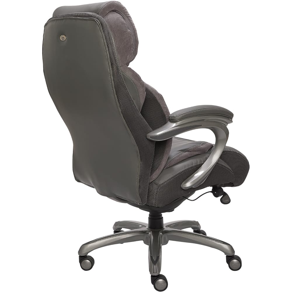 Best Buy Serta Big and Tall Bonded Leather Executive Chair Gray CHR10053A