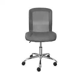 Serta - Essentials Mesh & Faux Leather Task Chair - Gray