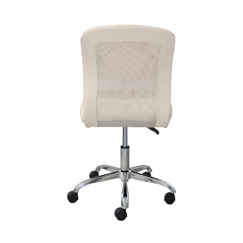 Alt View 11. Serta - Essentials Faux Leather Task Chair - Cream.