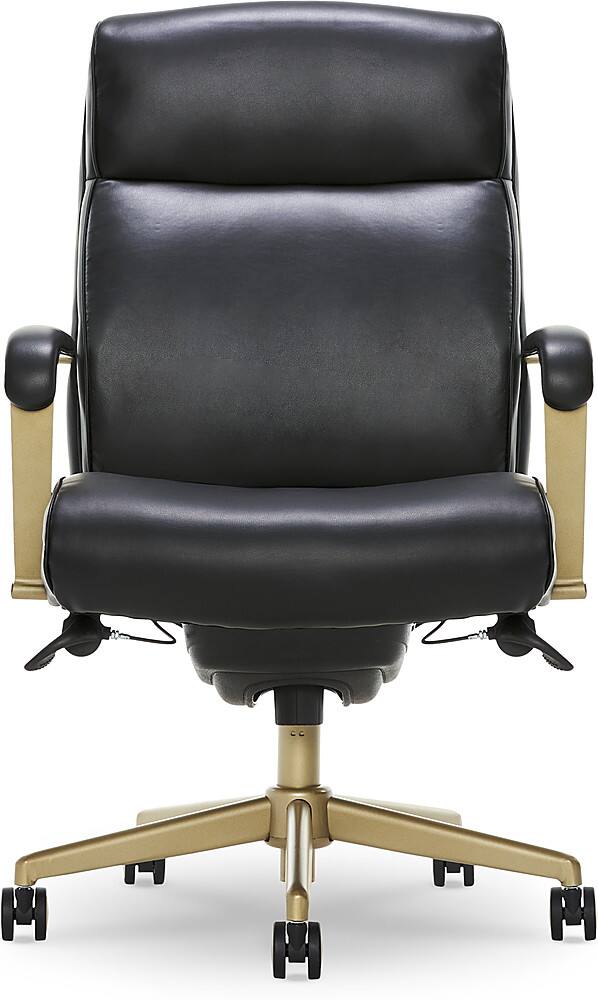 Black and brass online office chair