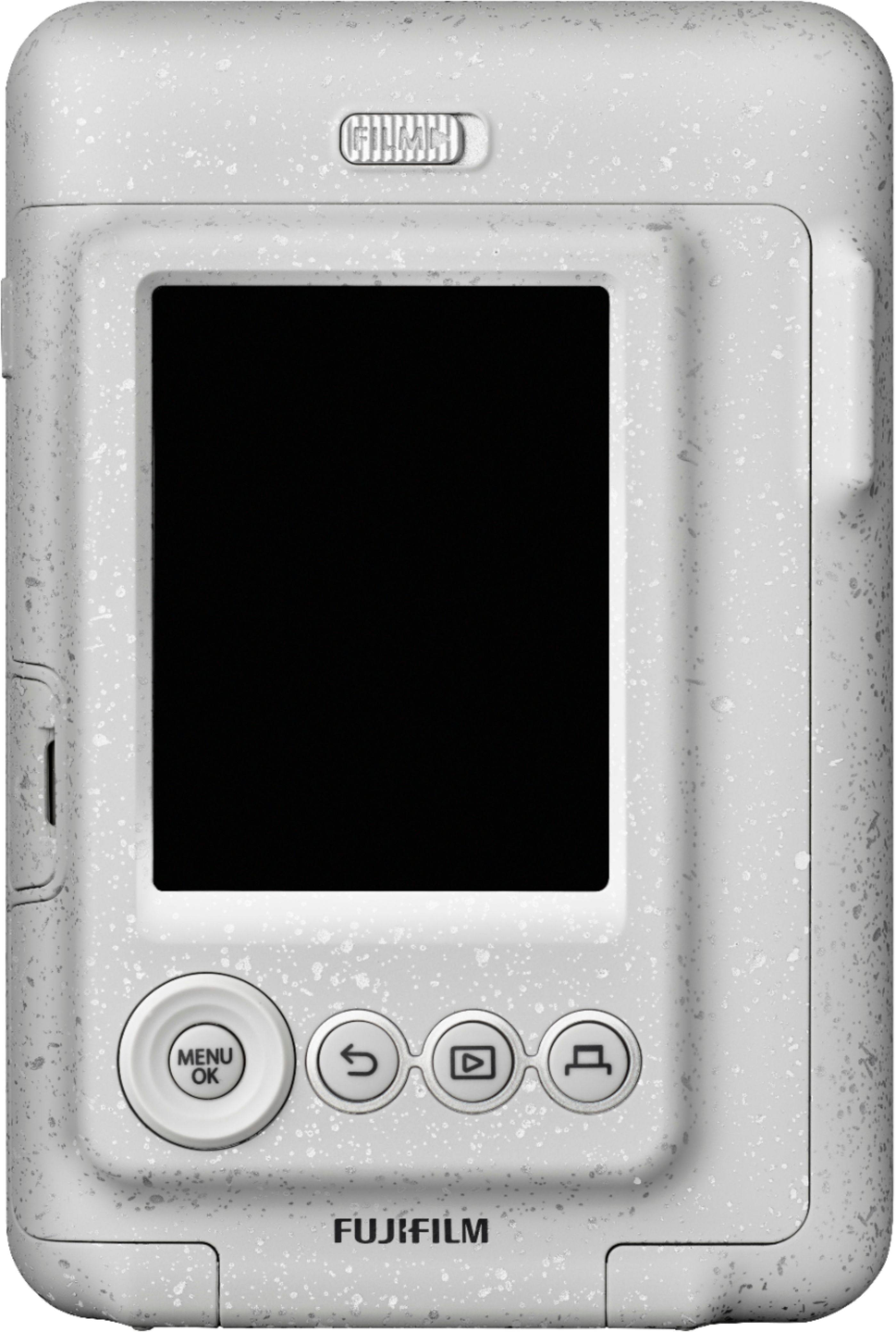 Back View: Fujifilm - instax mini LiPlay Instant Film Camera - Stone White