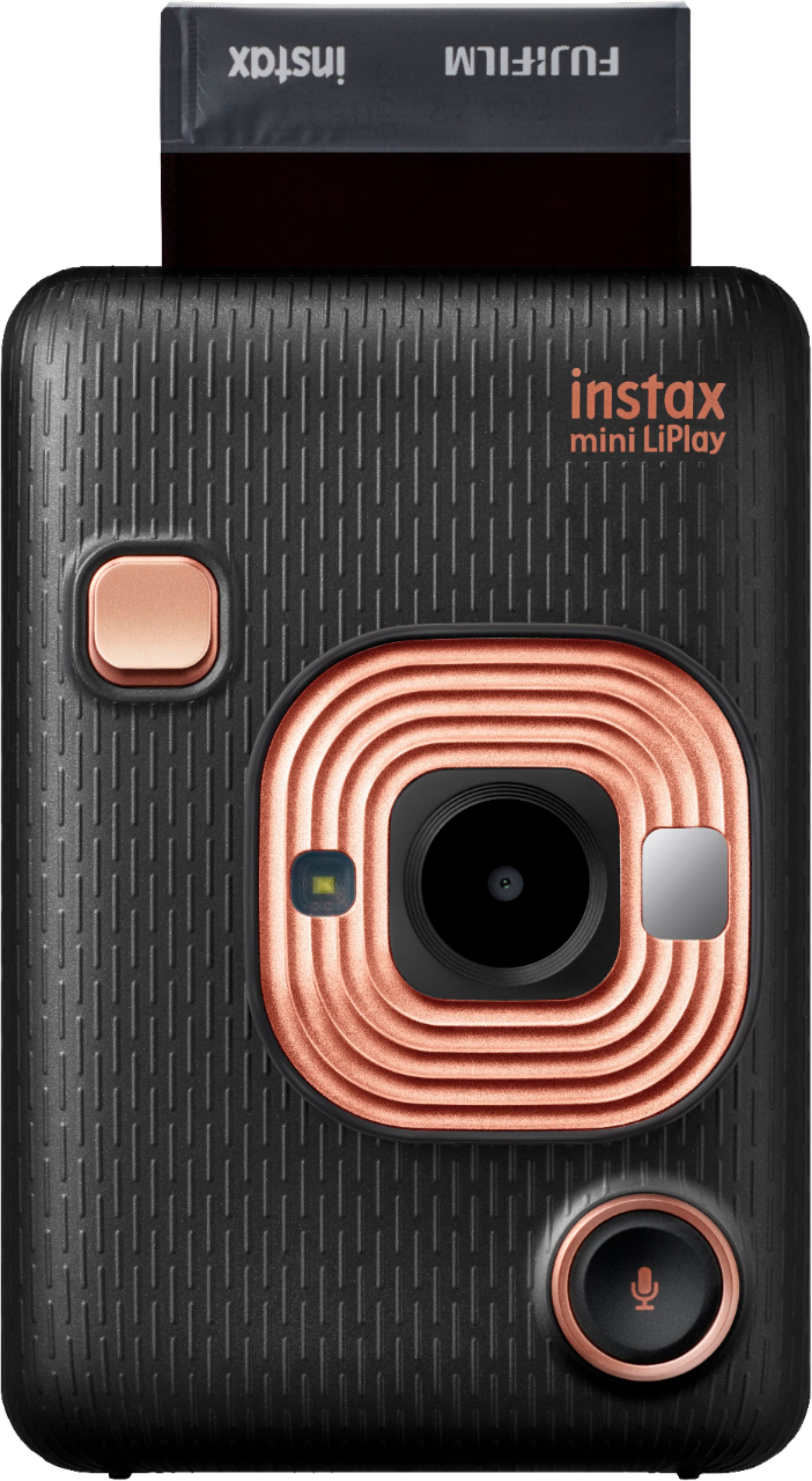 カメラ フィルムカメラ Fujifilm instax mini LiPlay Instant Film Camera Elegant Black 16631813 -  Best Buy