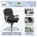 Angle Zoom. Serta - Upholstered Back in Motion Health & Wellness Manager Office Chair - Fabric - Dark Gray.