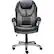 Front. Serta - Executive Office Chair with Ergonomic Lumbar Support Padded Arms Modern Computer Chair Swivel Leather and Mesh - Gray.