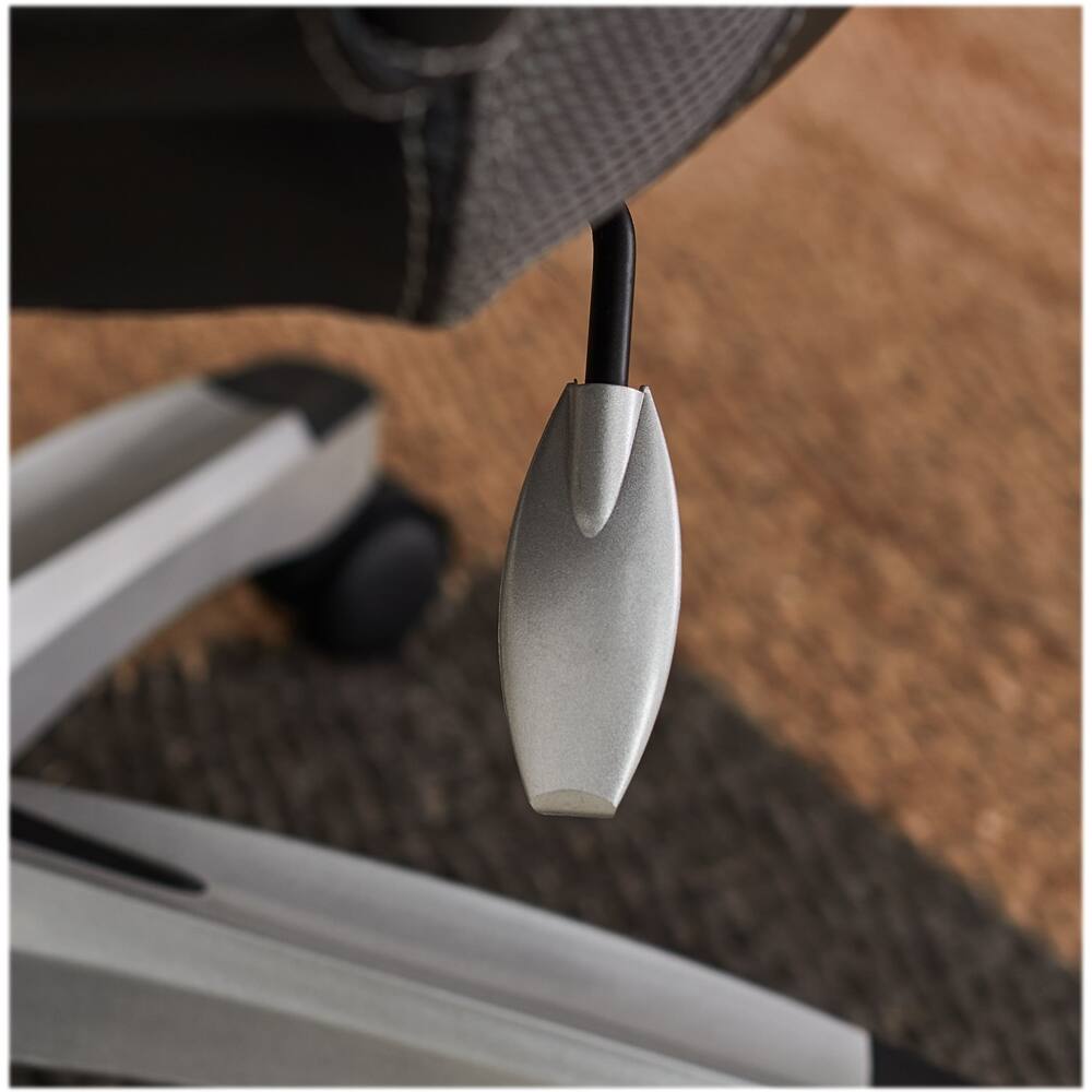 Alt View 20. Serta - Executive Office Chair with Ergonomic Lumbar Support Padded Arms Modern Computer Chair Swivel Leather and Mesh - Gray.