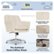 Angle Zoom. Serta - Ashland Bonded Leather & Memory Foam Home Office Chair - Cream.