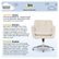 Alt View Zoom 18. Serta - Ashland Bonded Leather & Memory Foam Home Office Chair - Cream.