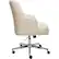 Alt View 13. Serta - Leighton Modern Bonded Leather & Memory Foam Home Office Chair - Cream.