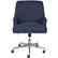 Front. Serta - Leighton Modern Memory Foam & Twill Fabric Home Office Chair - Blue.