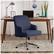 Alt View 14. Serta - Leighton Modern Memory Foam & Twill Fabric Home Office Chair - Blue.