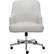 Front. Serta - Leighton Modern Bonded Leather & Memory Foam Home Office Chair - White.