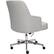 Alt View 11. Serta - Leighton Modern Bonded Leather & Memory Foam Home Office Chair - White.