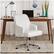 Alt View 19. Serta - Leighton Modern Bonded Leather & Memory Foam Home Office Chair - White.