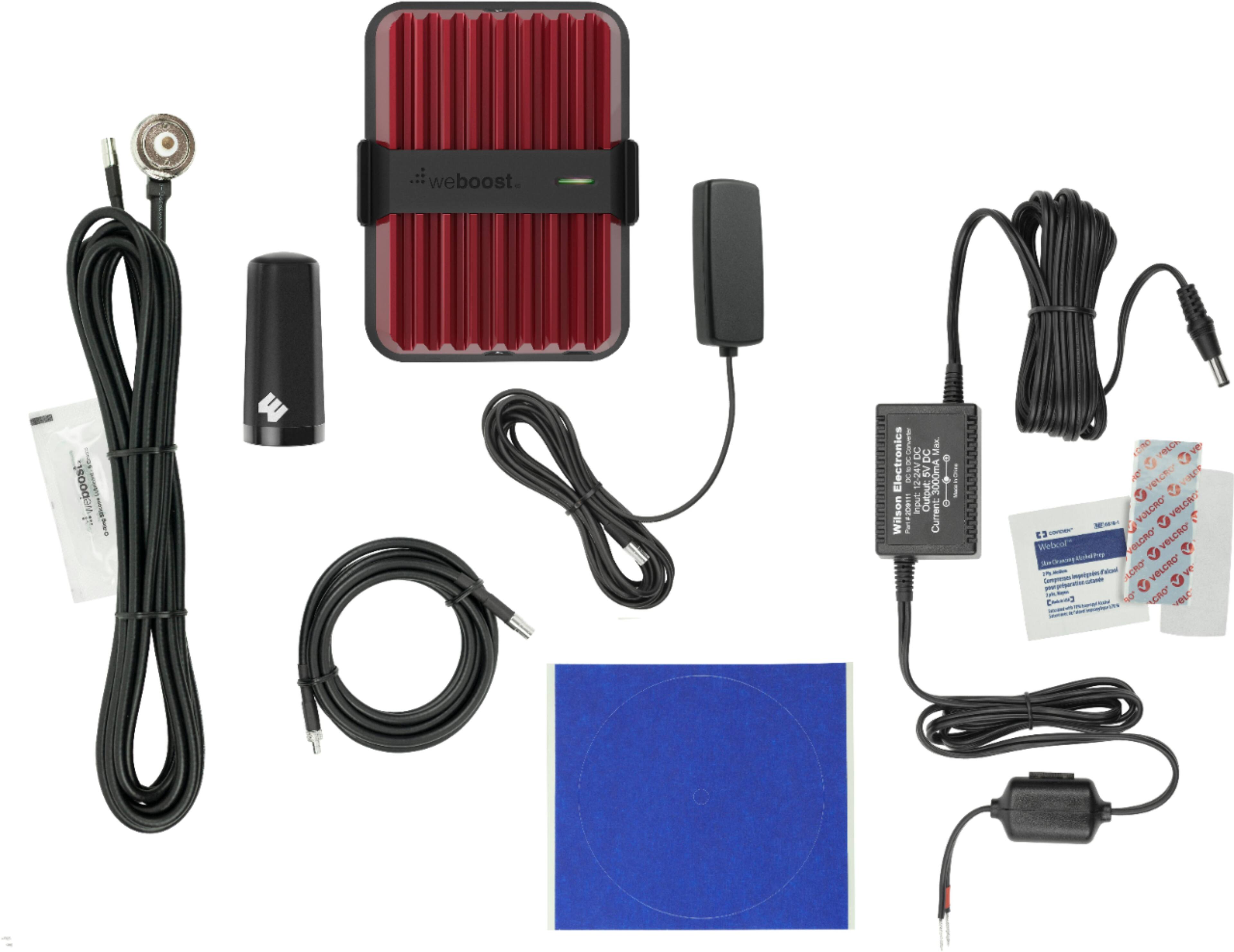 Alt View 11. weBoost - Drive Reach Fleet 4G LTE Cell Phone Signal Booster - Red/Black.