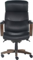 La-Z-Boy - Greyson Modern Faux Leather Executive Chair - Black - Front_Zoom