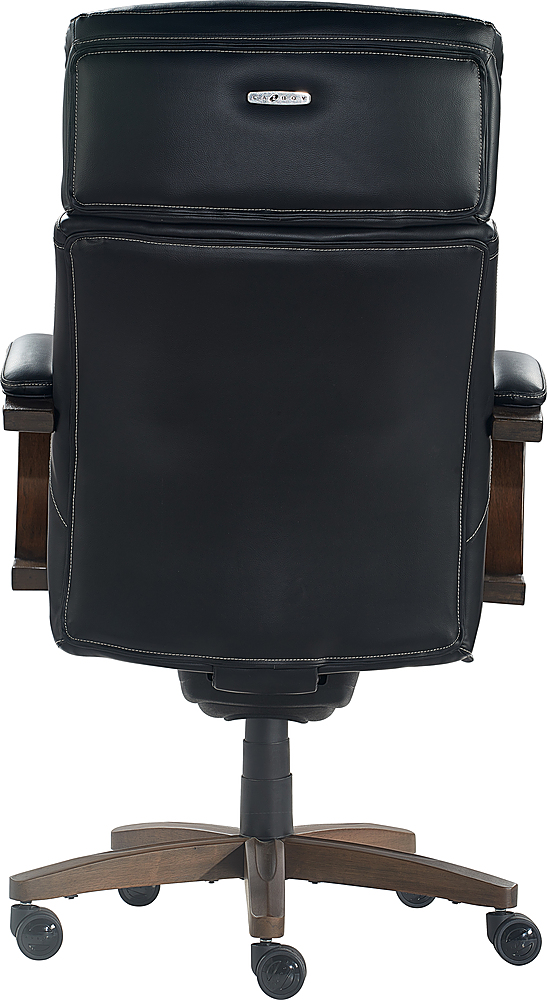 La Z Boy Greyson Modern Faux Leather Executive Chair Black