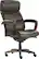 Angle. La-Z-Boy - Greyson Modern Faux Leather Executive Chair - Brown.